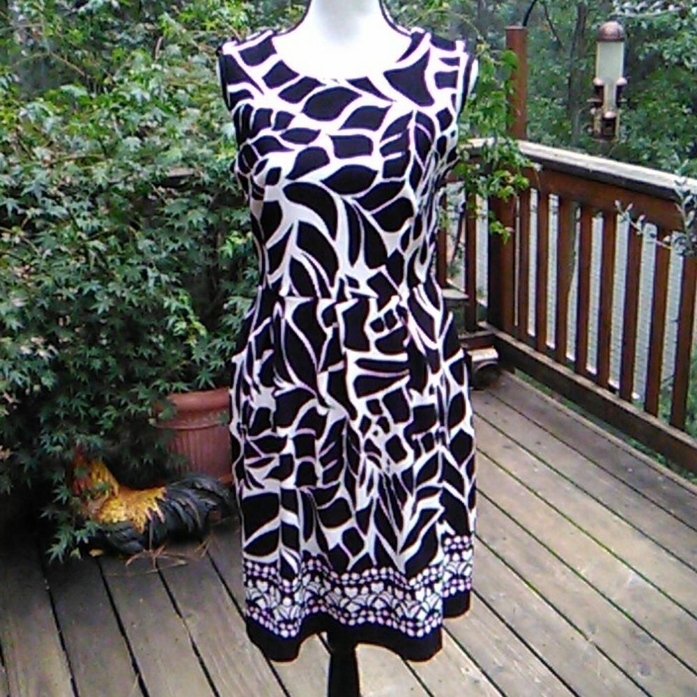 NWT Enfocus Border Print Dress